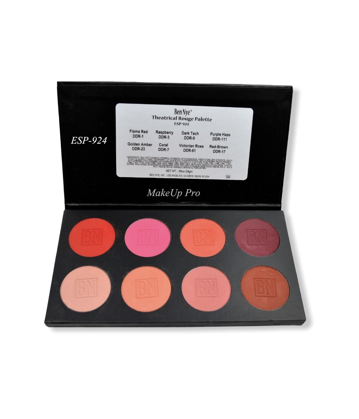 Ben Nye Powder Rouge Palette 8 Farben, 28g