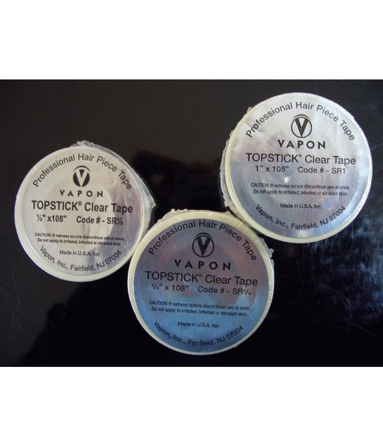 Vapon Topstick Clear Tape  1/2" x 108"